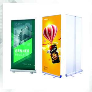 Narrow Base Roll Up Banner